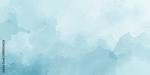 A beautiful bright blue summer sky filled with fluffy white clouds creates a stunning sunny nature landscape and a peaceful heavenly atmosphere during a clear day