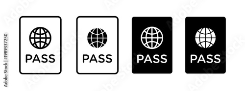 Personal documents icons collection