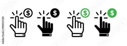 Pay per click icons collection