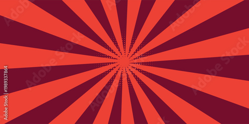 PrintRetro Swirl Background - Hypnotic reed and orange Twirl