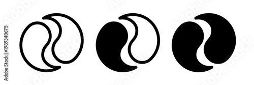 Under the eye patches icons collection