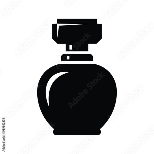 Modern perfume bottle vector icon for luxury beauty branding and fragrance marketing campaigns