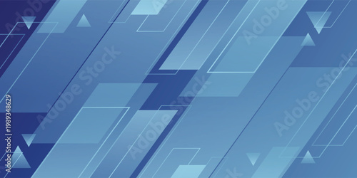 Latar belakang biru gradien abstrak dengan desain konsep elemen pola bentuk panah. Gaya spanduk yang keren dan futuristik. Vektor Eps10