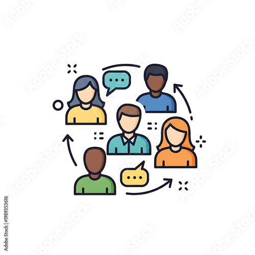 Group of People Communicating with Each Other.