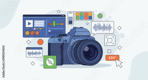 digital camera vector