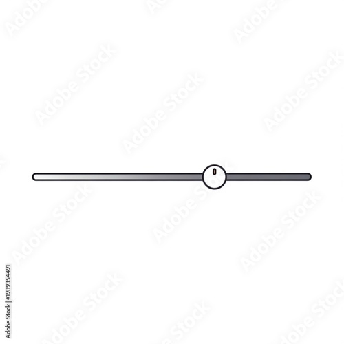 Simple Minimalist Metal Hair Pin Closeup.