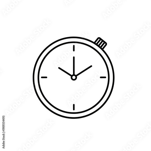 Simple Black Watch with Minimal Details.