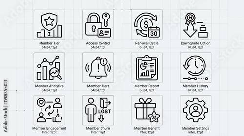 Business icons and symbols collection.