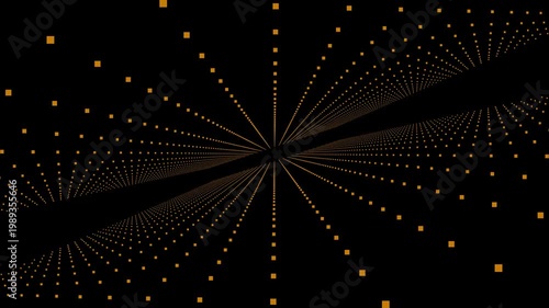 Premium 4K motion graphics of a angular tilt particle grid animation. A high-tech digital environment featuring points moving in a unique angular tilt pattern. Perfect for corporate, cybersecurity