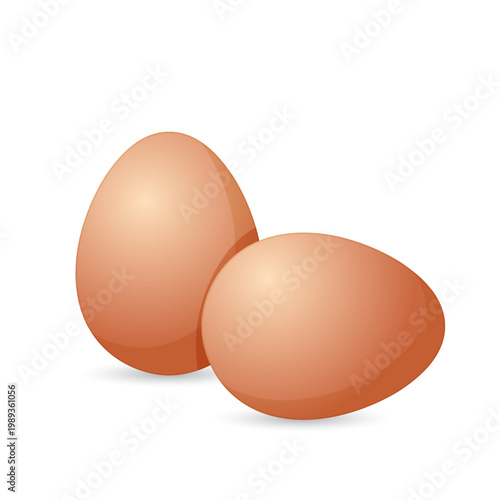 Realistic eggs icon set collection in flat style. Protein breakfast vector illustration on isolated background. Chicken eggs sign business concept.