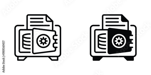 Collateral Vector Line Icon for business and finance