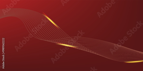 red background design With luxurious effect elements Vector illustration