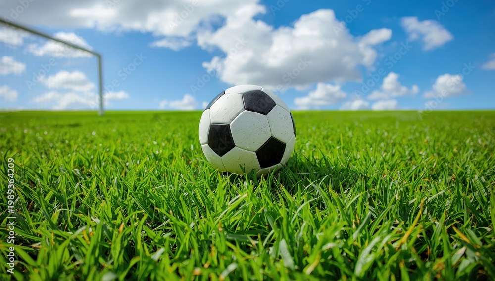 Fototapeta premium Soccer on the lush turf.