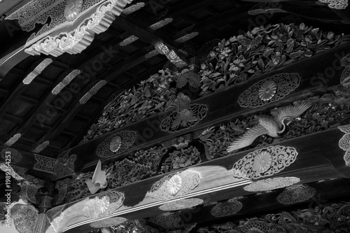 shrine gate bw