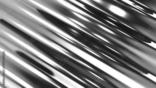 Silver metal striped pattern background, shiny chrome metallic stripes pattern.