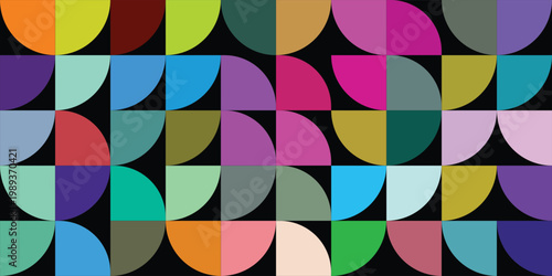 Photos Bright curve seamless pattern