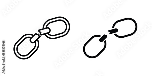 Weakness icon in stroke outline style with flat version