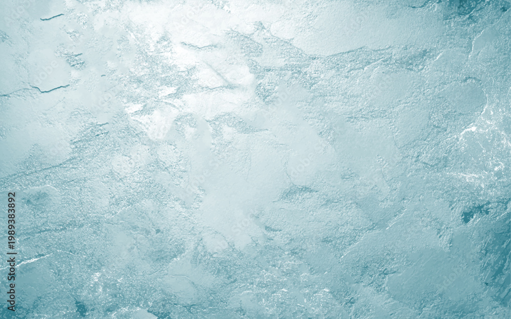Naklejka premium Abstract light blue concrete wall texture with white weathered cracks