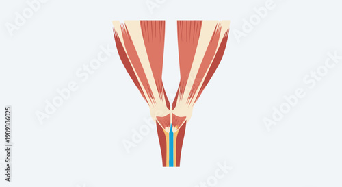 Human Eye Muscles Anatomy Illustration.