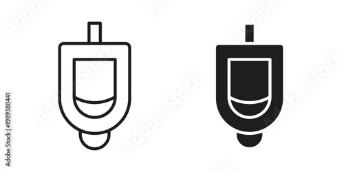 Urinal icon symbol, logo illustration. Vector graphics web design.