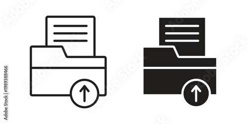 Upload file icon symbol, logo illustration. Vector graphics web design.