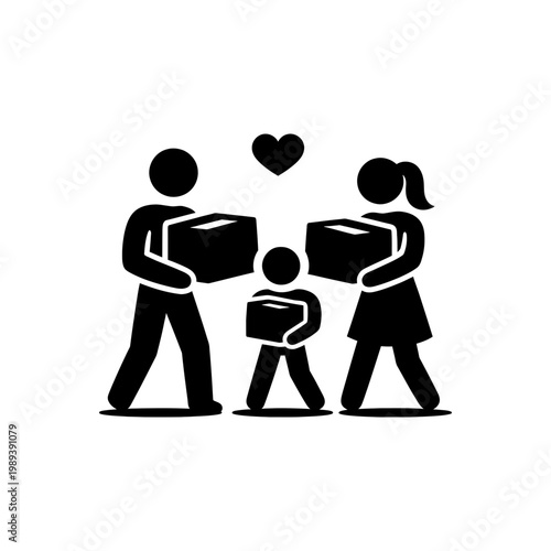 Moving House Together Icon