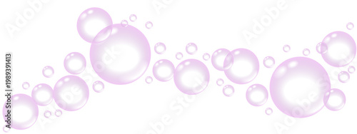 transparent rainbow bubbles on a transparent background.ai