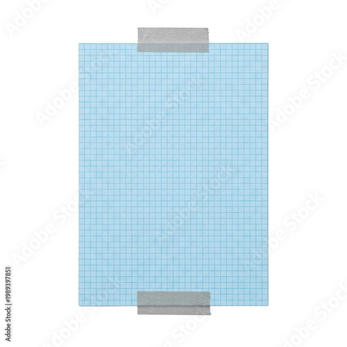 A blue grid pattern on a light blue background with grey rectangles isolated on transparent background