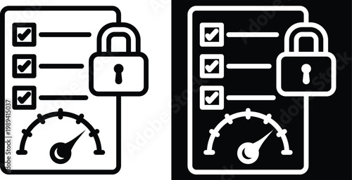 control Two-tone version in black and white background