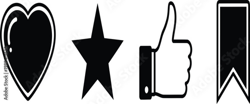 vector illustration of a like icon