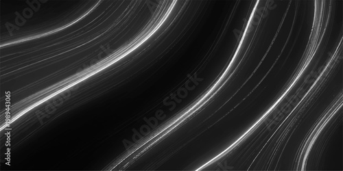 ethereal abstract capturing the delicate curvature of radiant light trails on a mysterious backdrop, evoking a sense of cosmic beauty and enigmatic wonder.