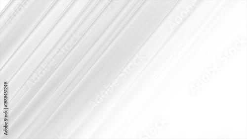 White grey glossy smooth stripes abstract tech geometric background. Minimal motion design. Seamless loop. Video animation Ultra HD 4K 3840x2160