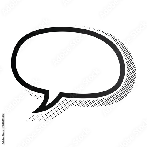 Comic Speech Bubble Vector isolated Background