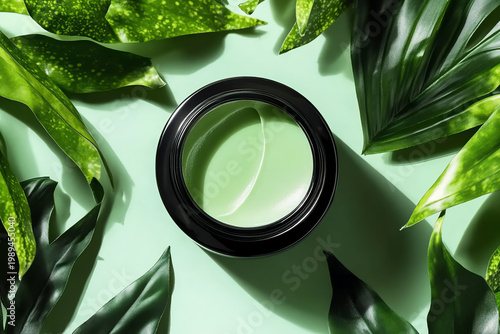 Natural Moisturizing Cream with Tropical Leaves