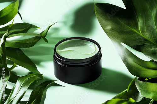 Natural Moisturizing Cream with Tropical Leaves