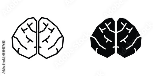 Contrast of healthy and affected brain hemispheres with highlighted regions