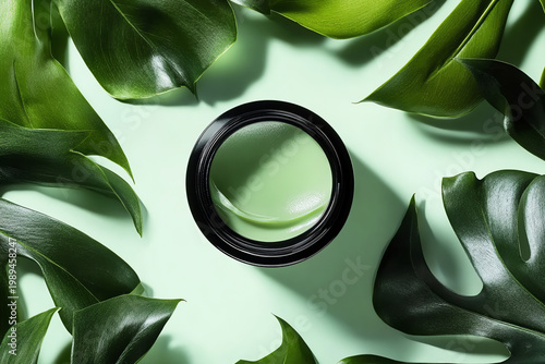 Natural Moisturizing Cream with Tropical Leaves