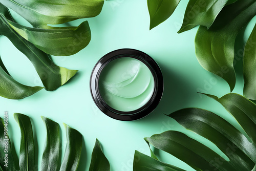 Natural Moisturizing Cream with Tropical Leaves
