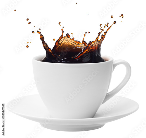 Coffee splashing 