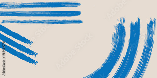 Grainy blue spiral brush stroke with spray texture. Hand drawn distress abstract. vector ilustration art