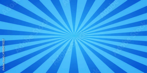 Photography Radiant blue sunburst background, radiating from the center