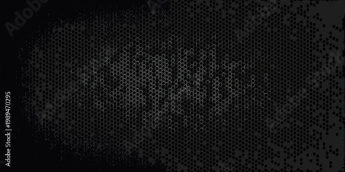 Abstract dark background with a dense repeating circular pattern