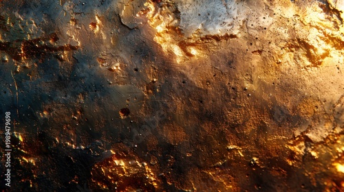 A mesmerizing surface glows with rich colors creating an enchanting and vivid scene