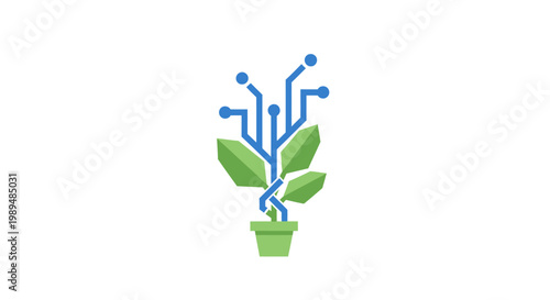 Circuit board plant electronic green.