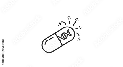 Pill capsule with bursting effect.