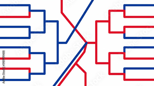 Tournament Bracket Visual Representation.