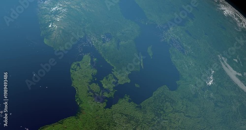 Strait of Skagerrak from space