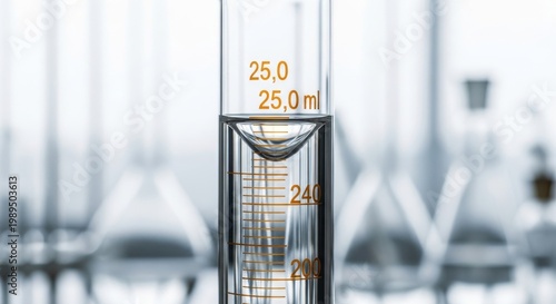 Graduated Cylinder Showing Visible Meniscus