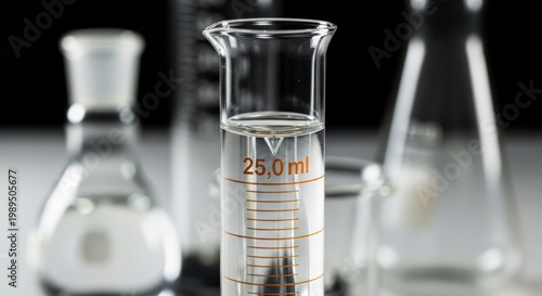 Graduated Cylinder with Precise Liquid Measurement