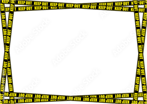 立入禁止標識テープの背景素材